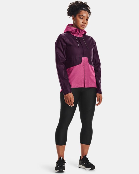 Women's UA Stormproof Cloudstrike Shell Jacket, Purple, pdpMainDesktop image number 2